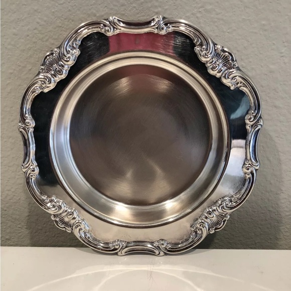 Vintage Gorham Strasbourg Silver Plated Wine Bottle Coaster - Picture 1 of 8